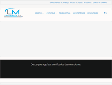 Tablet Screenshot of lminstruments.com.co